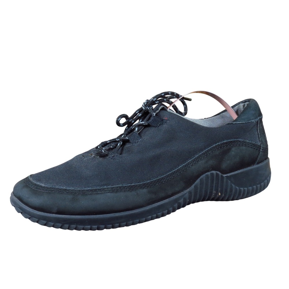 Easy Spirit Roundabout Women Walking Shoe Size 7 Wide Daily Comfort Black Fabric